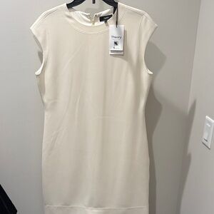 Theory Women's Ivory Mini Dress